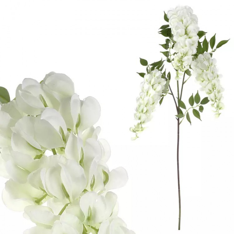 Vistárie White 1m 3 květy | Dekorace